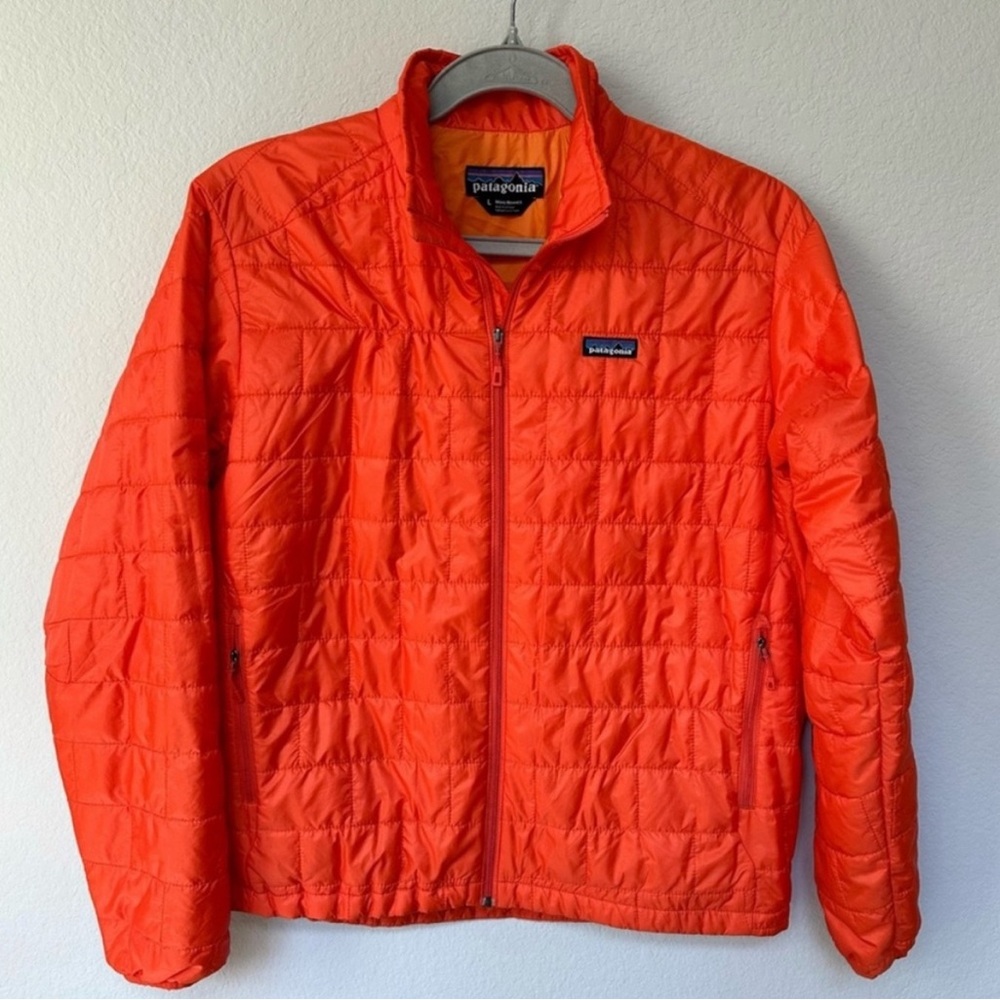 Patagonia Men’s Nano Puff Full Zip Orange Jacket L